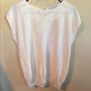 Pendleton White Knit Top